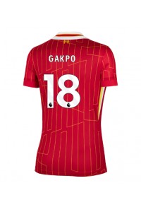 Liverpool Cody Gakpo #18 Voetbaltruitje Thuis tenue Dames 2024-25 Korte Mouw